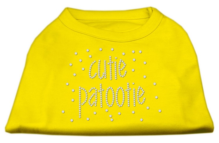 Cutie Patootie Rhinestone Shirts Yellow XS